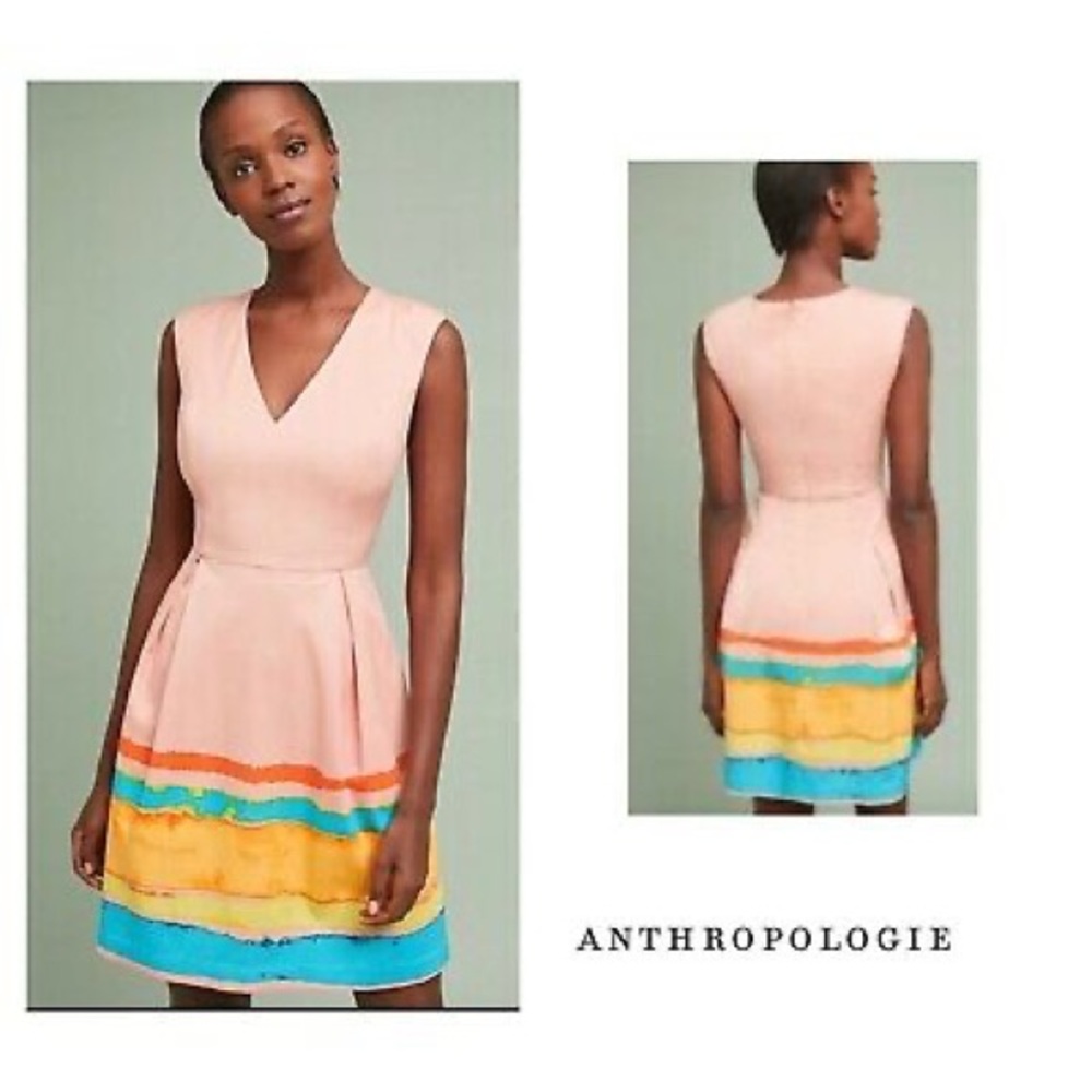 Anthropologie Tracy Reese Painterly Pleated